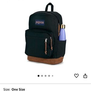 JanSport Classic Black and Tan Backpack